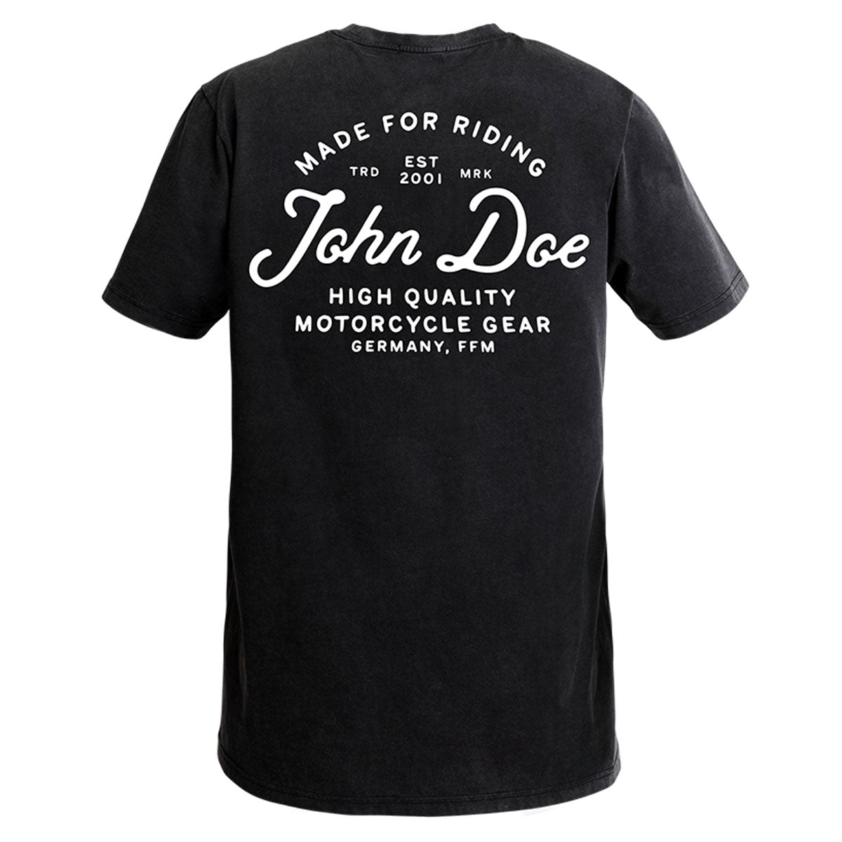 John Doe JD Lettering T-Shirt Black