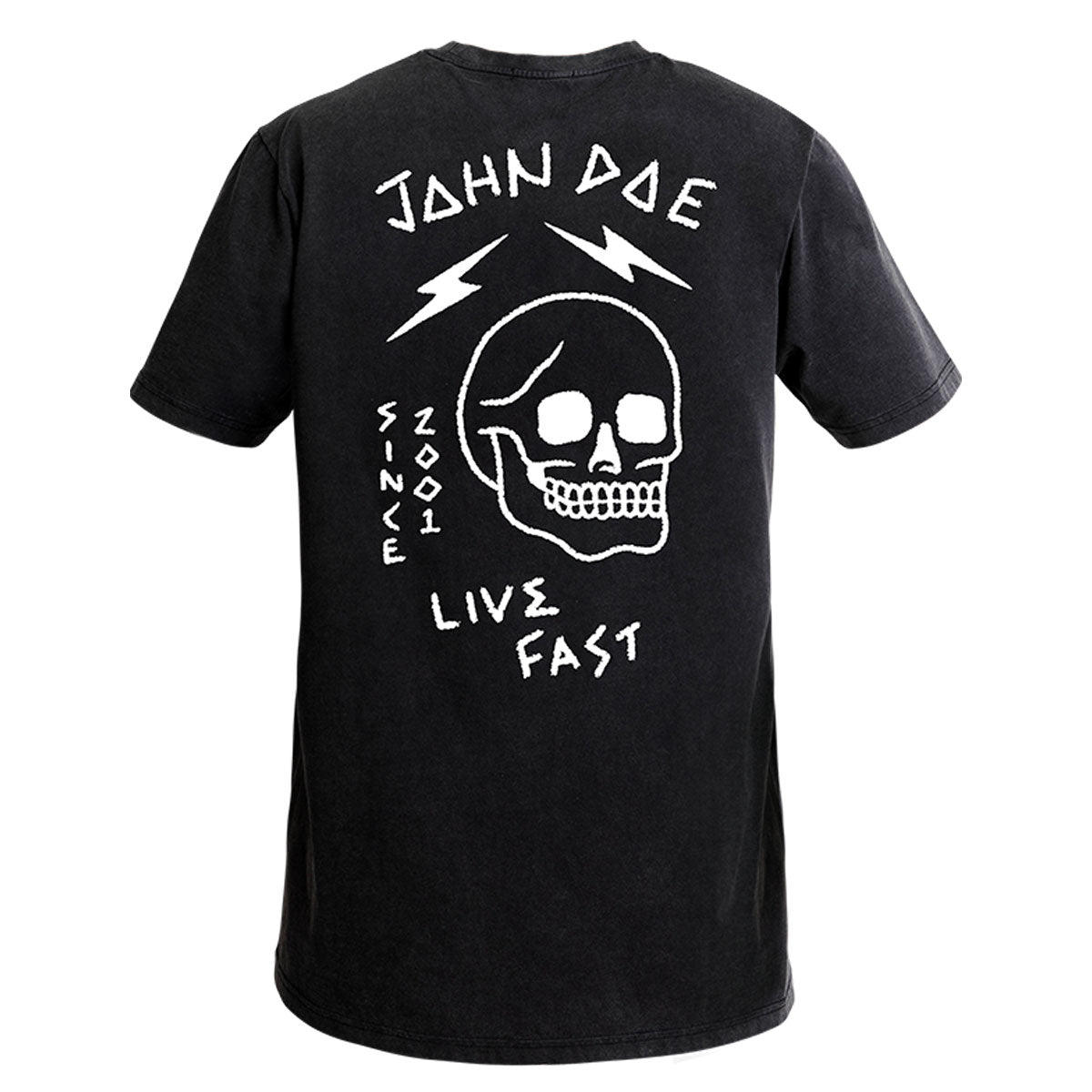 John Doe Live Fast Skull T-Shirt Black