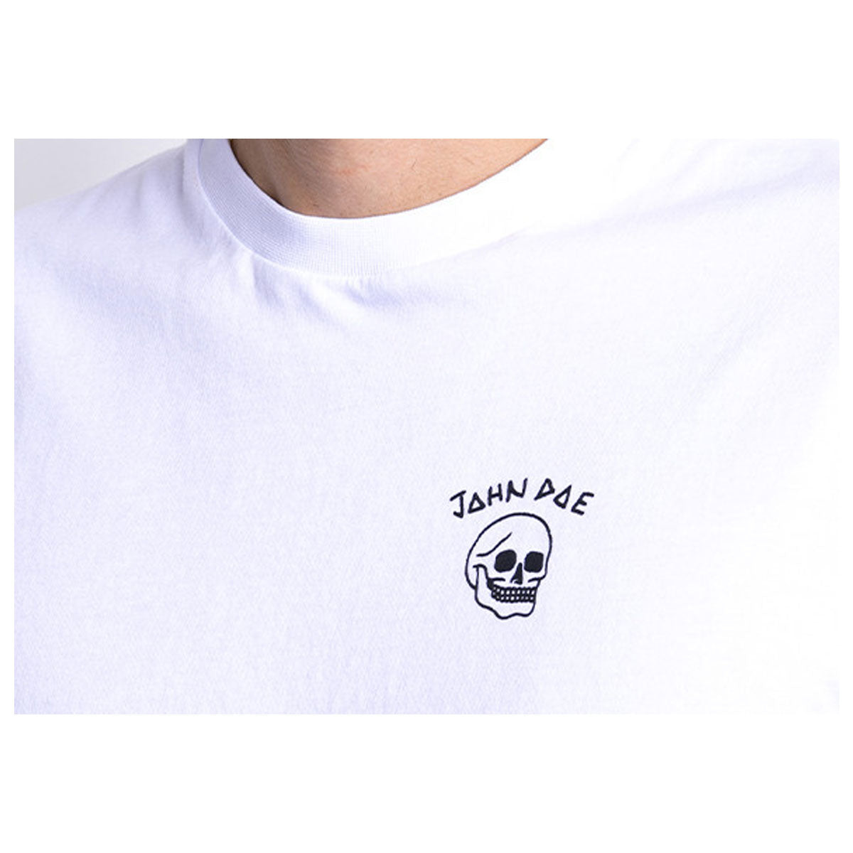 John Doe Live Fast Skull T-Shirt White