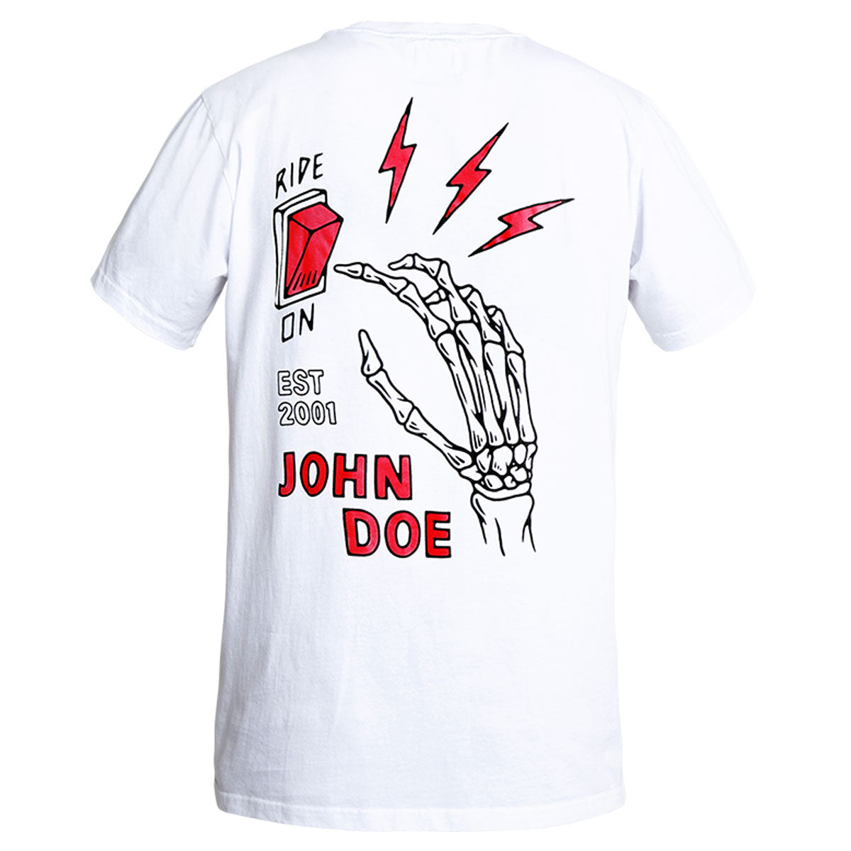 John Doe Ride On T-Shirt White - FREE UK Shipping, FREE 365 Day Returns | Moto Central