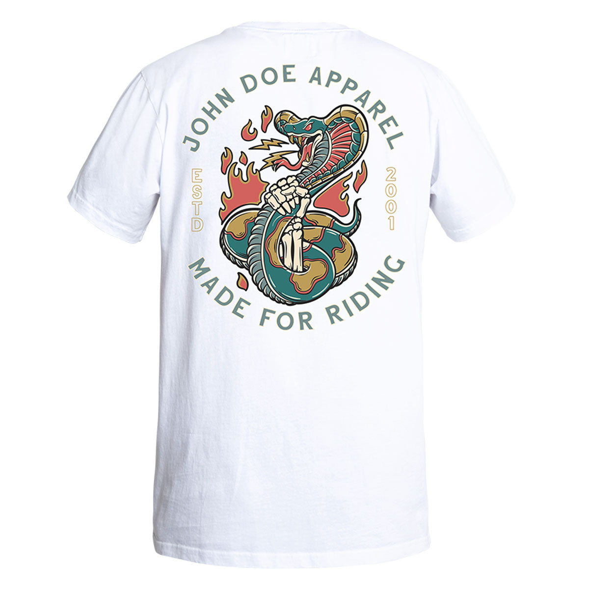 John Doe Snake 2 T-Shirt White