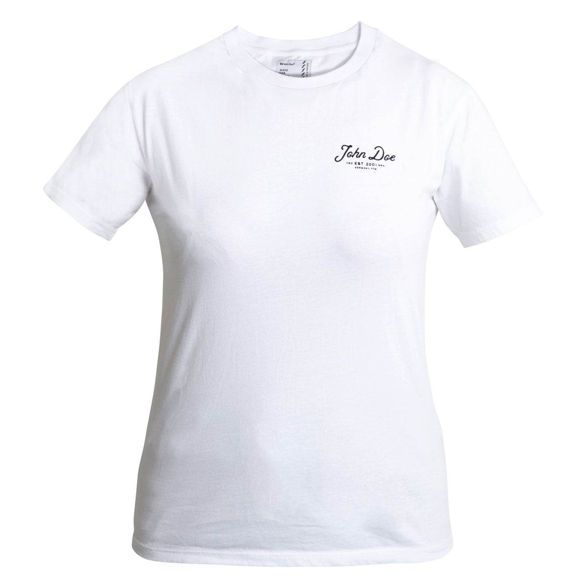 John Doe JD Lettering Ladies T-Shirt White