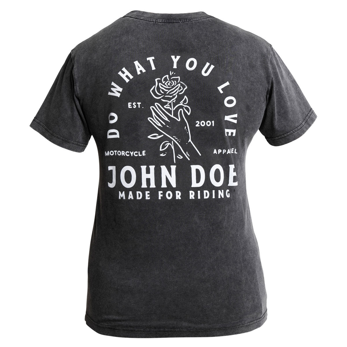 John Doe Rose Ladies T-Shirt Fade Out Black - FREE UK Shipping, FREE 365 Day Returns | Moto Central