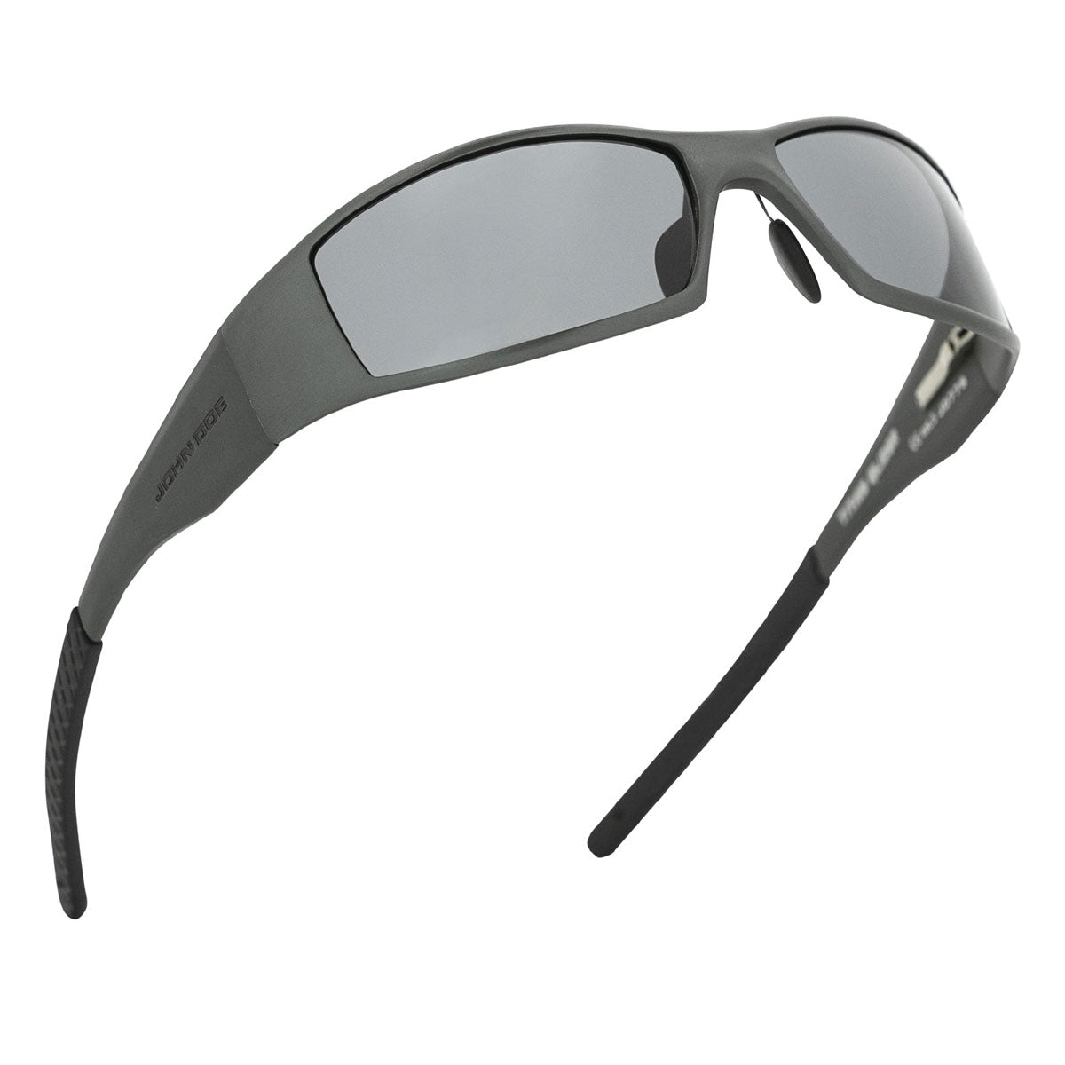 John Doe Titan Glider Sunglasses Black With Grey Lenses - FREE UK Shipping, FREE 365 Day Returns | Moto Central