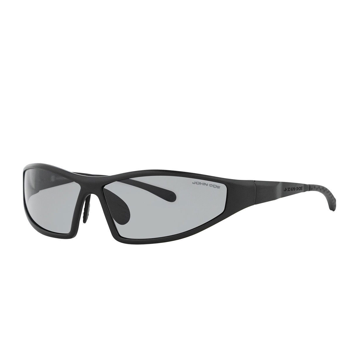 John Doe Titan Revolution Sunglasses Black With Grey Lenses - FREE UK Shipping, FREE 365 Day Returns | Moto Central