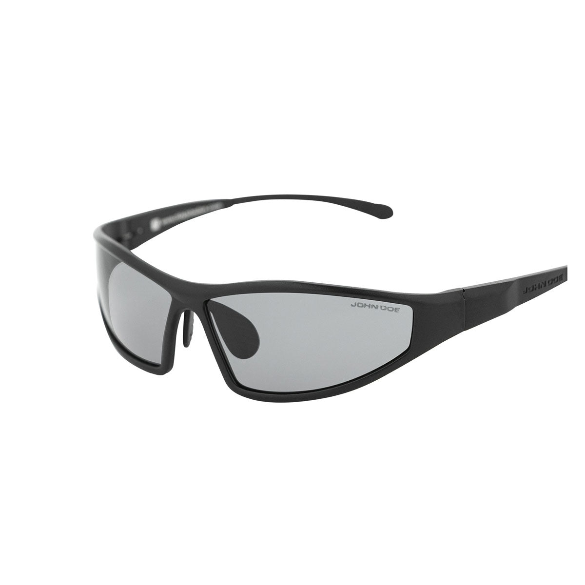 John Doe Titan Revolution Sunglasses Black With Grey Lenses - FREE UK Shipping, FREE 365 Day Returns | Moto Central