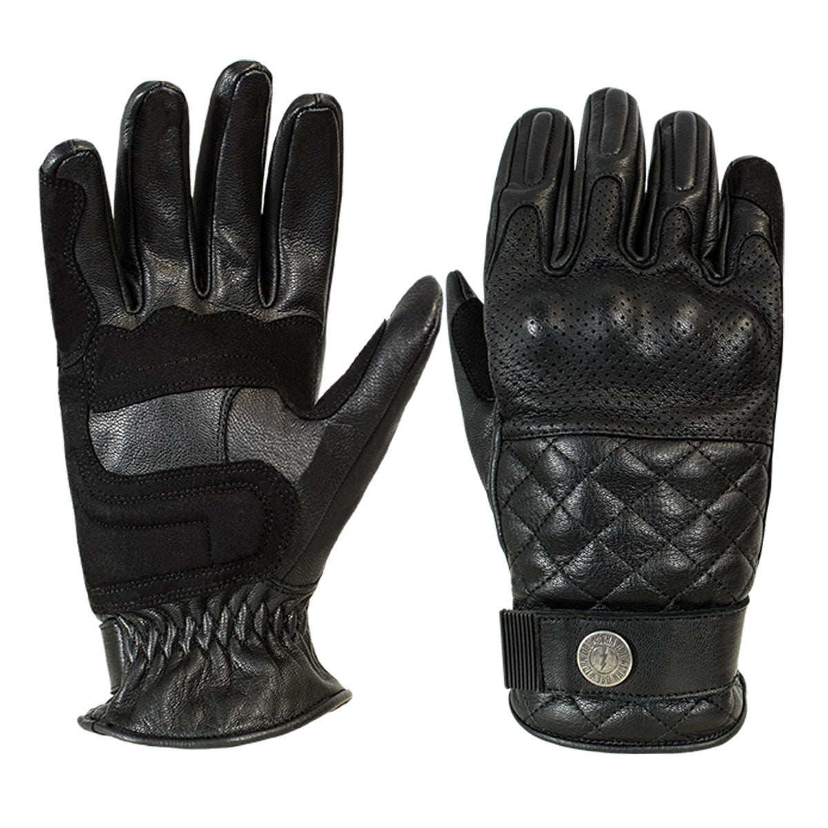 John Doe Tracker XTM Leather Gloves Black - FREE UK Shipping, FREE 365 Day Returns | Moto Central