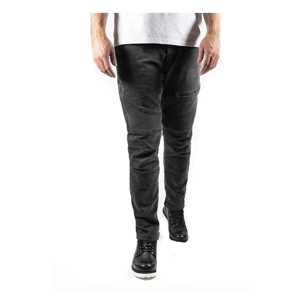 John Doe Rebel XTM CE Riding Denim Jeans Dark Grey