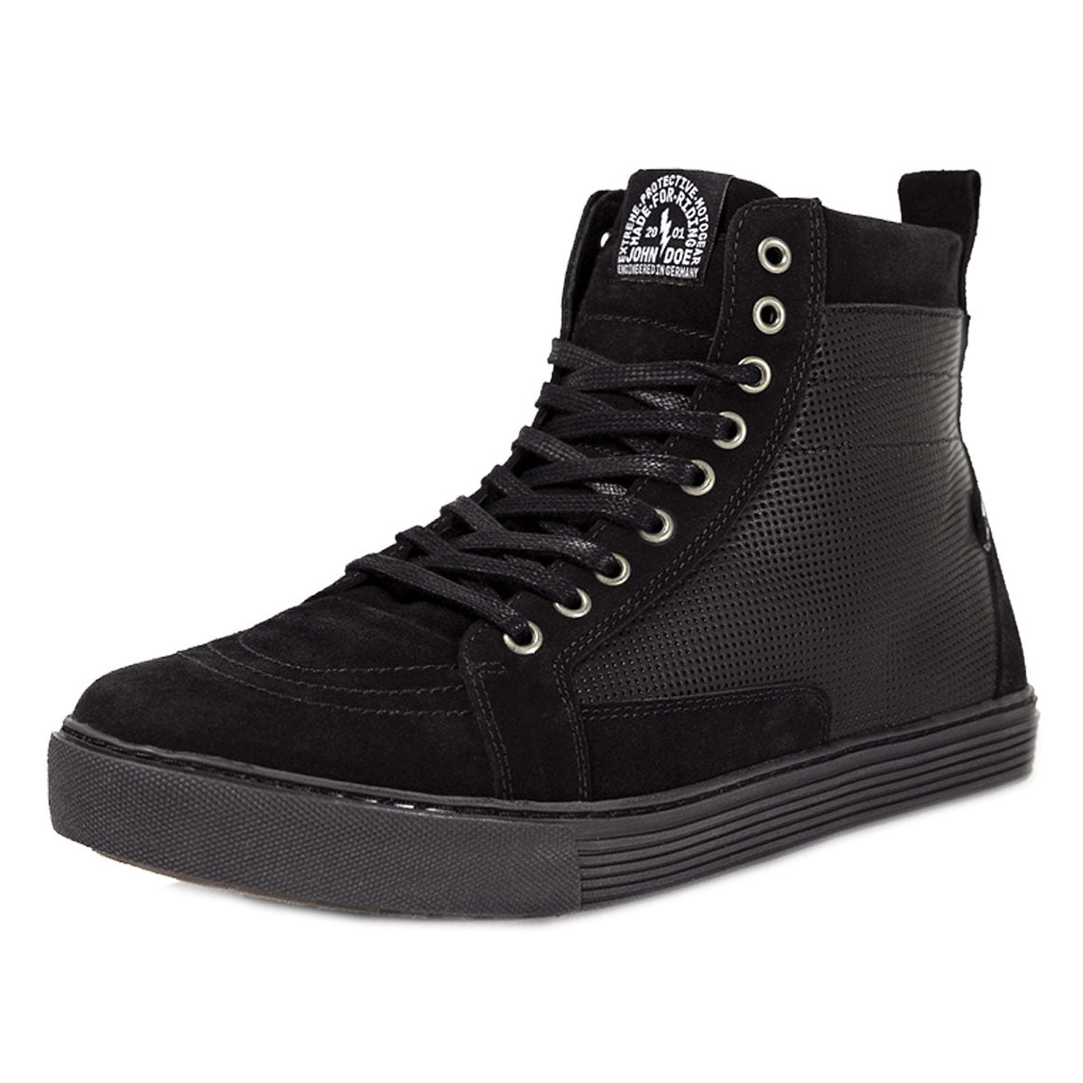 John Doe Neo Riding Sneakers Black / Black  - FREE UK Shipping, FREE 365 Day Returns | Moto Central