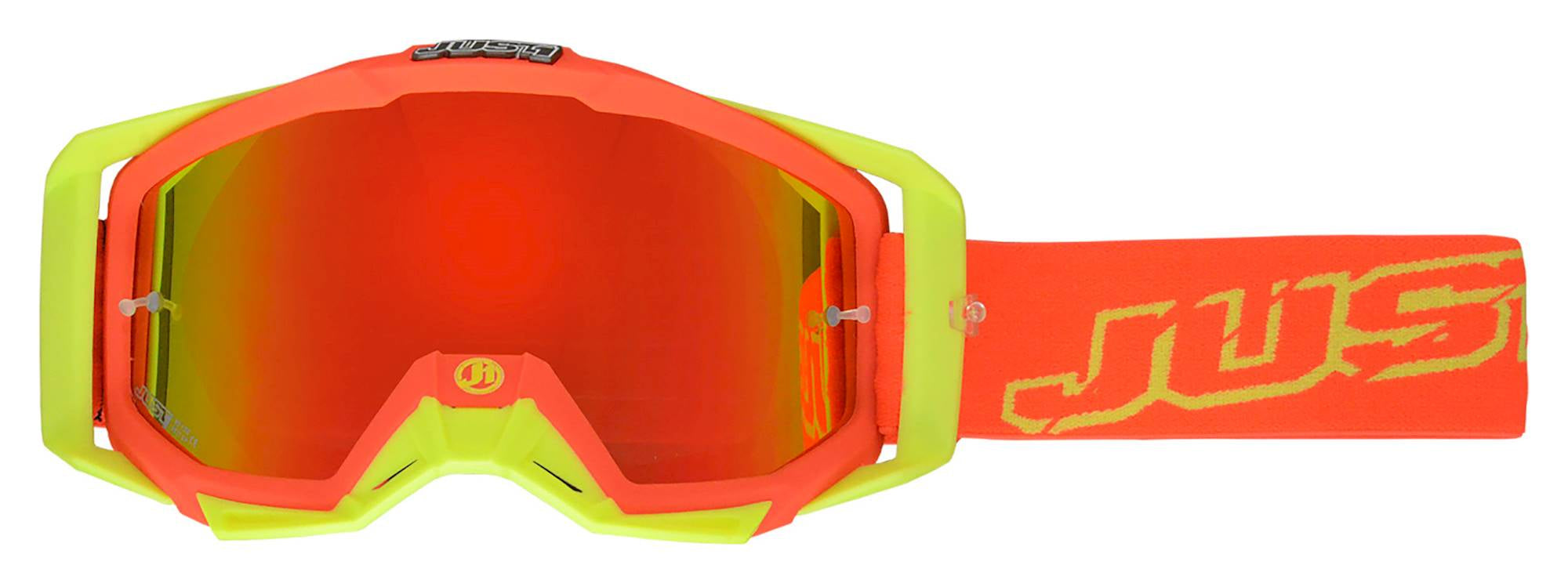 Just1 Iris MX Goggles Neon Red / Yellow