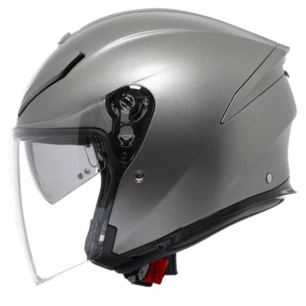 AGV K5 Jet Evo Solid Open Face Helmet Luna Grey - FREE UK Shipping, FREE 365 Day Returns | Moto Central