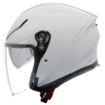 AGV K5 Jet Evo Solid Open Face Helmet Stelvio White - FREE UK Shipping, FREE 365 Day Returns | Moto Central