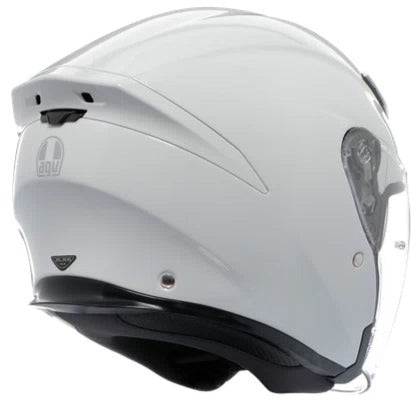 AGV K5 Jet Evo Solid Open Face Helmet Stelvio White - FREE UK Shipping, FREE 365 Day Returns | Moto Central