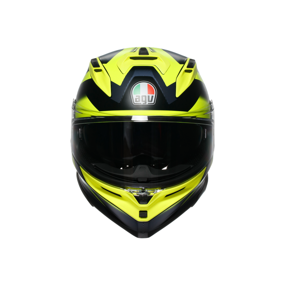 AGV K7 Glimpse Full Face Helmet Black / Fluo Yellow