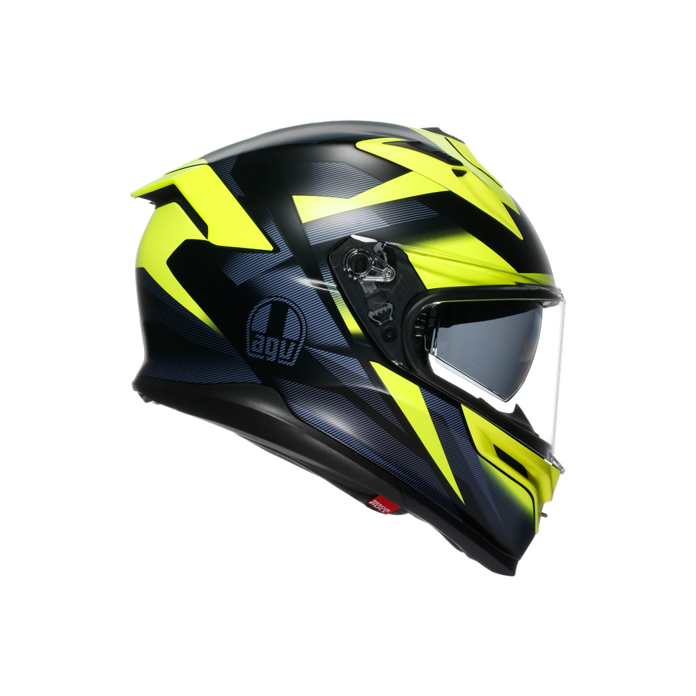 AGV K7 Glimpse Full Face Helmet Black / Fluo Yellow