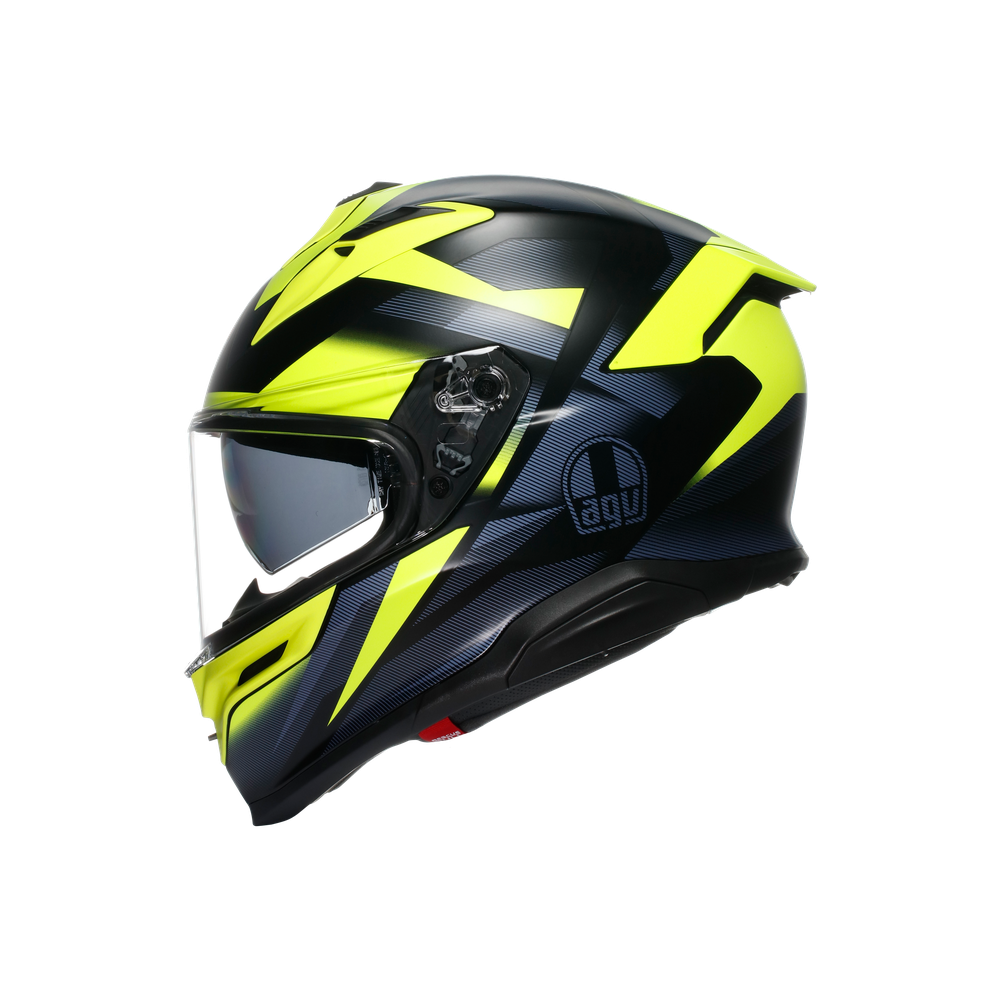 AGV K7 Glimpse Full Face Helmet Black / Fluo Yellow