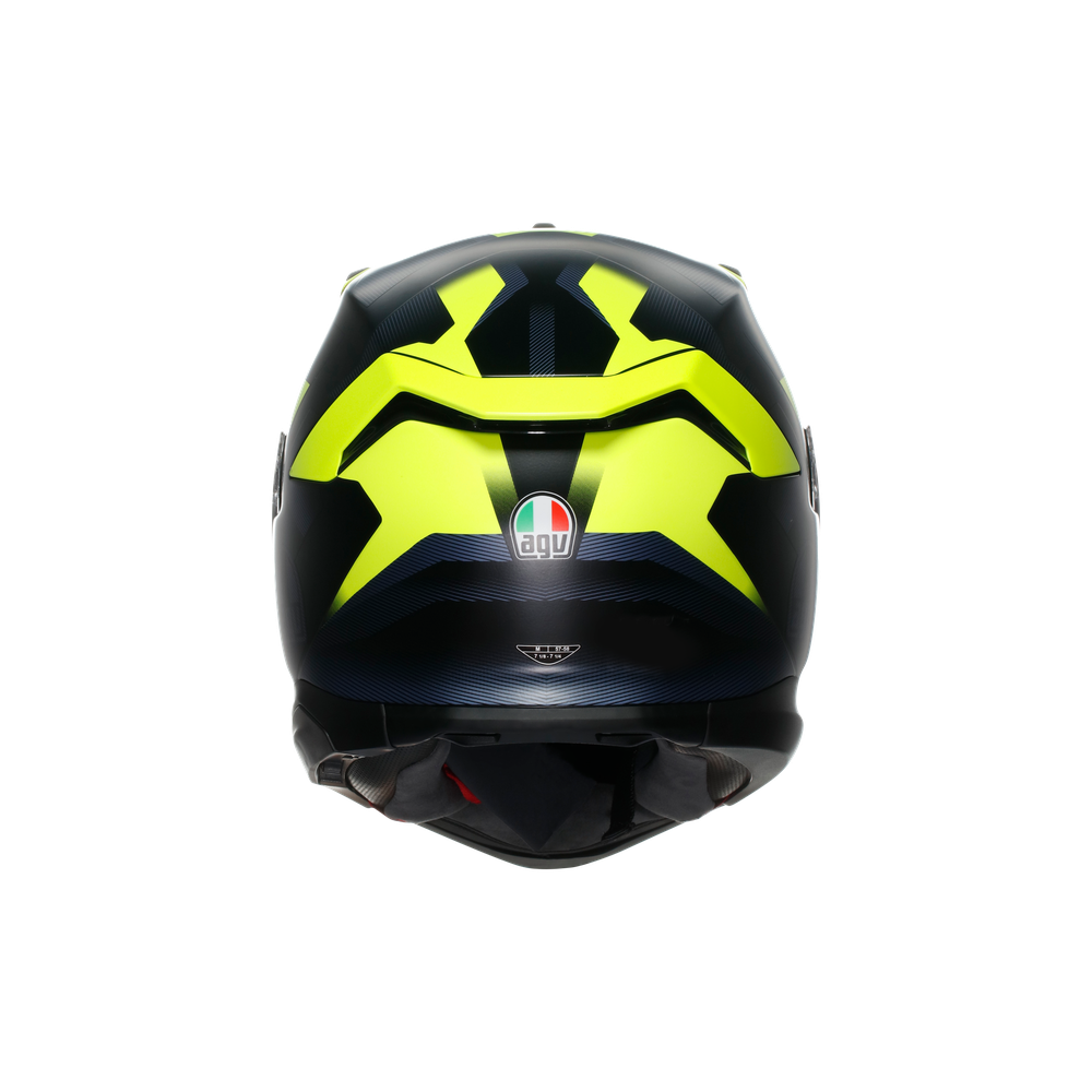 AGV K7 Glimpse Full Face Helmet Black / Fluo Yellow