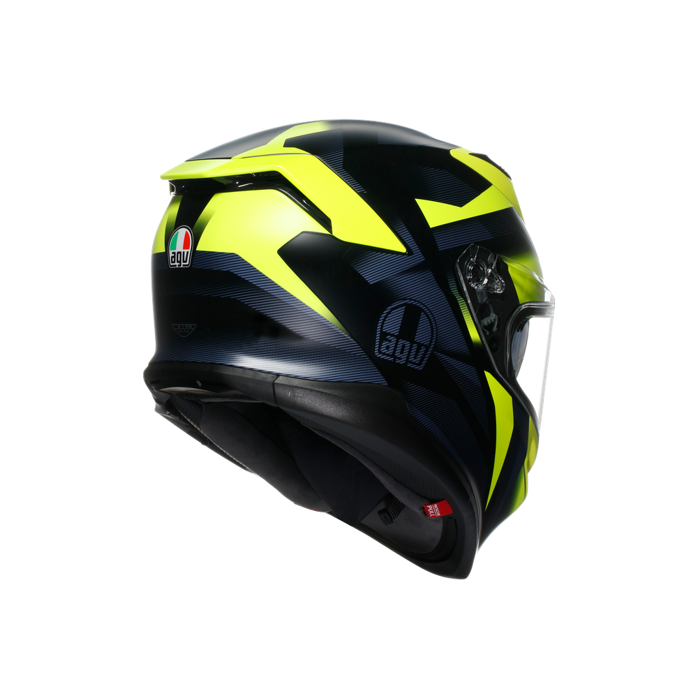 AGV K7 Glimpse Full Face Helmet Black / Fluo Yellow