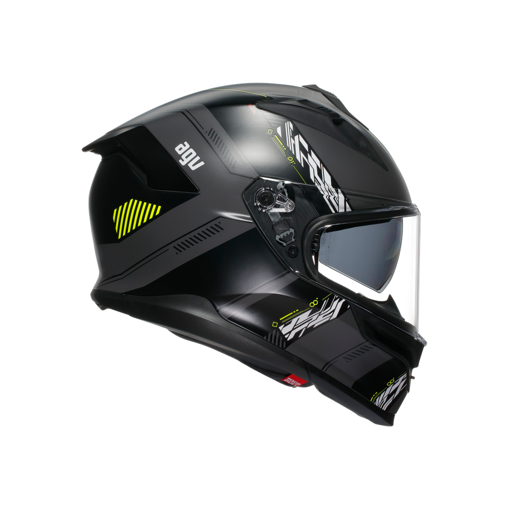 AGV K7 Kyber Full Face Helmet Matt Grey / Fluo Yellow