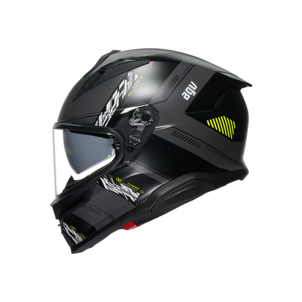 AGV K7 Kyber Full Face Helmet Matt Grey / Fluo Yellow