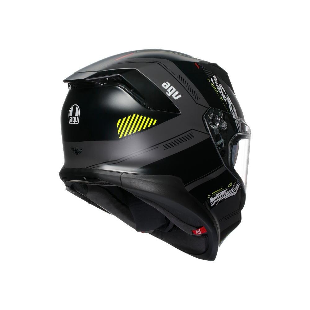 AGV K7 Kyber Full Face Helmet Matt Grey / Fluo Yellow