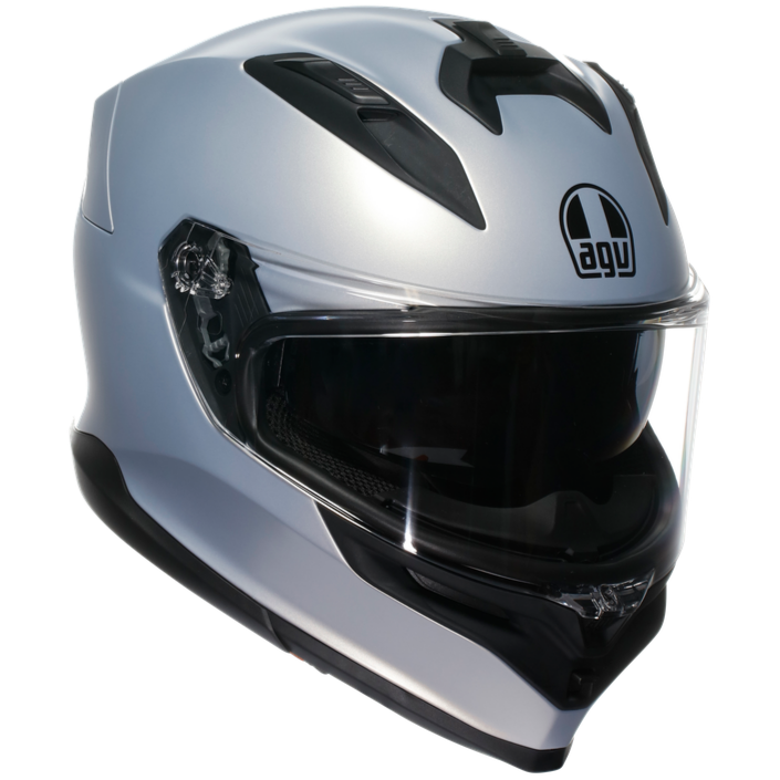 AGV K7 Full Face Helmet Mono Matt Prisma Silver