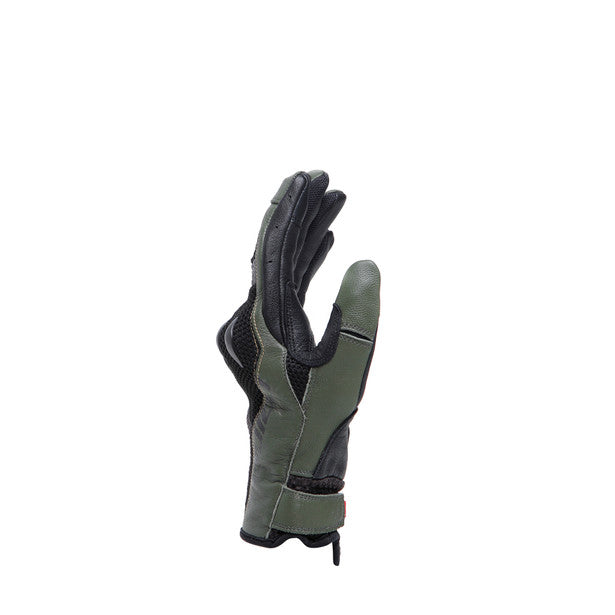 Dainese Karakum Ergo-Tek Summer Leather Gloves Black / Green