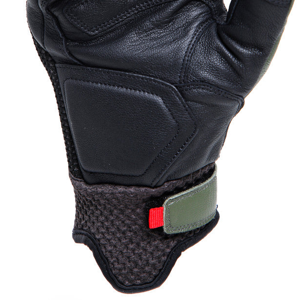 Dainese Karakum Ergo-Tek Summer Leather Gloves Black / Green