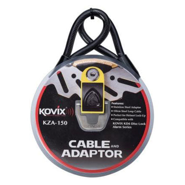 Kovix KSA Security Cable With Adaptor 1500mm KD6