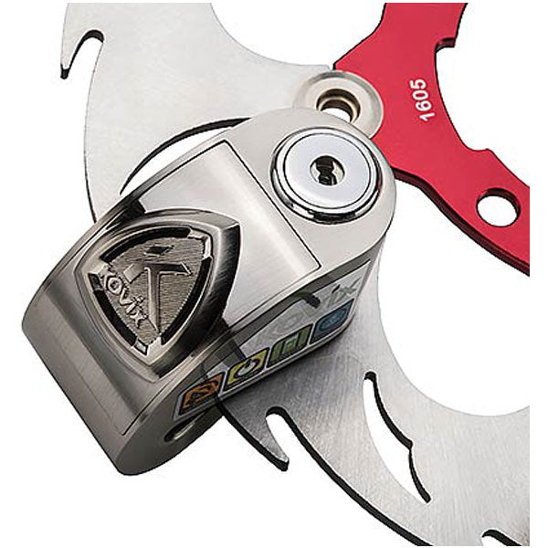 Kovix KD6 Alarmed Disc Lock 6mm Brushed Metal - FREE UK Shipping, FREE 365 Day Returns | Moto Central