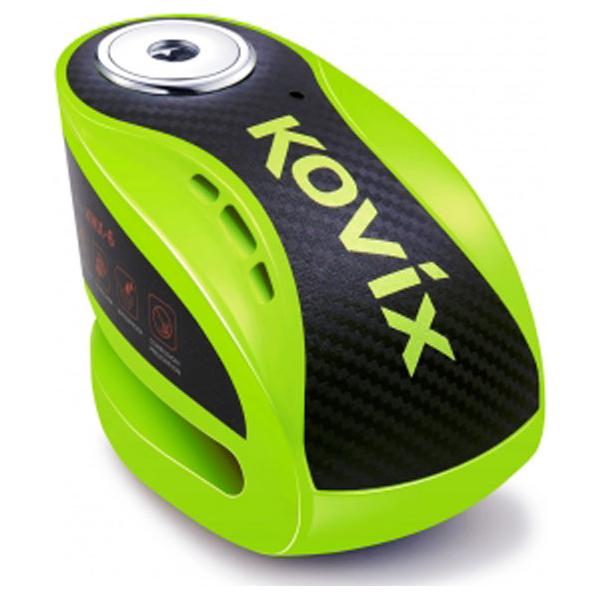 Kovix KNX Alarmed Disc Lock 10mm Fluo Green