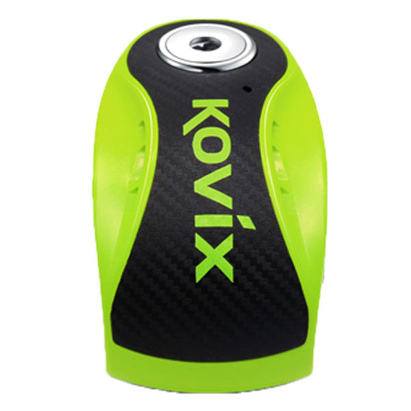 Kovix KNX Alarmed Disc Lock 10mm Fluo Green