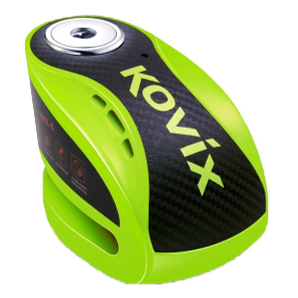 Kovix KNX Alarmed Disc Lock 6mm Fluo Green