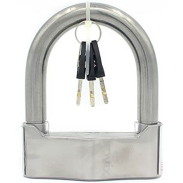 Kovix KSU U Lock 88mm X 102mm X 18mm Brushed Metal - FREE UK Shipping, FREE 365 Day Returns | Moto Central