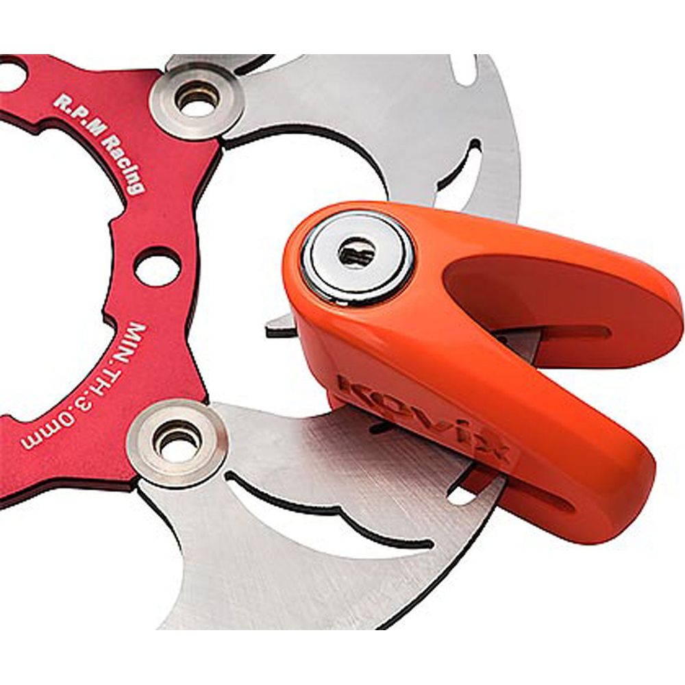 Kovix KVZ2 Disc Lock 14mm Fluo Orange - FREE UK Shipping, FREE 365 Day Returns | Moto Central