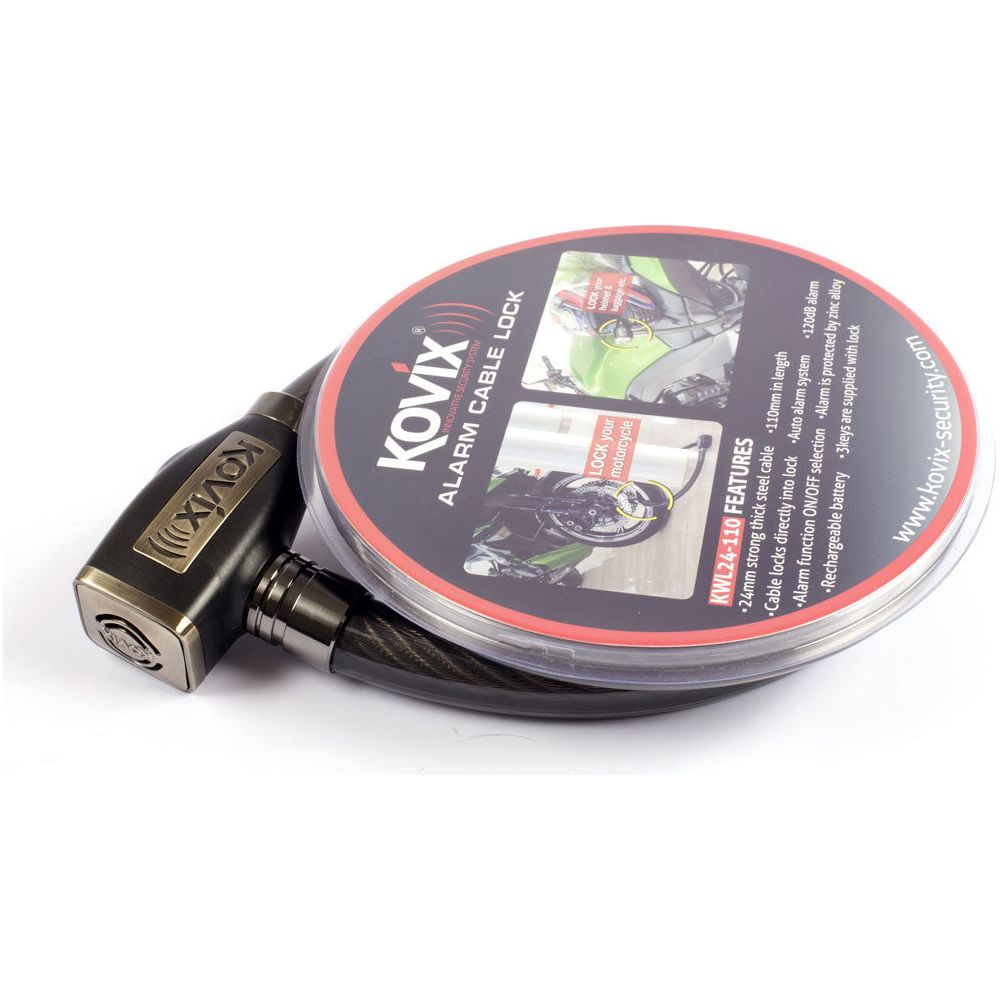 Kovix KWL Alarmed Cable Lock - 1000mm X 24mm