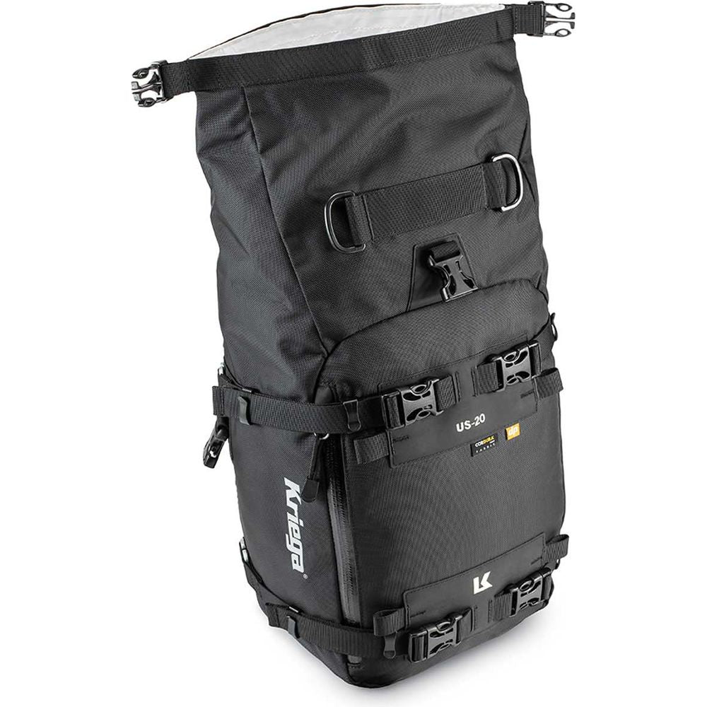 Kriega US20 Drypack Black - 20 Liters - FREE UK Shipping, FREE 365 Day Returns | Moto Central