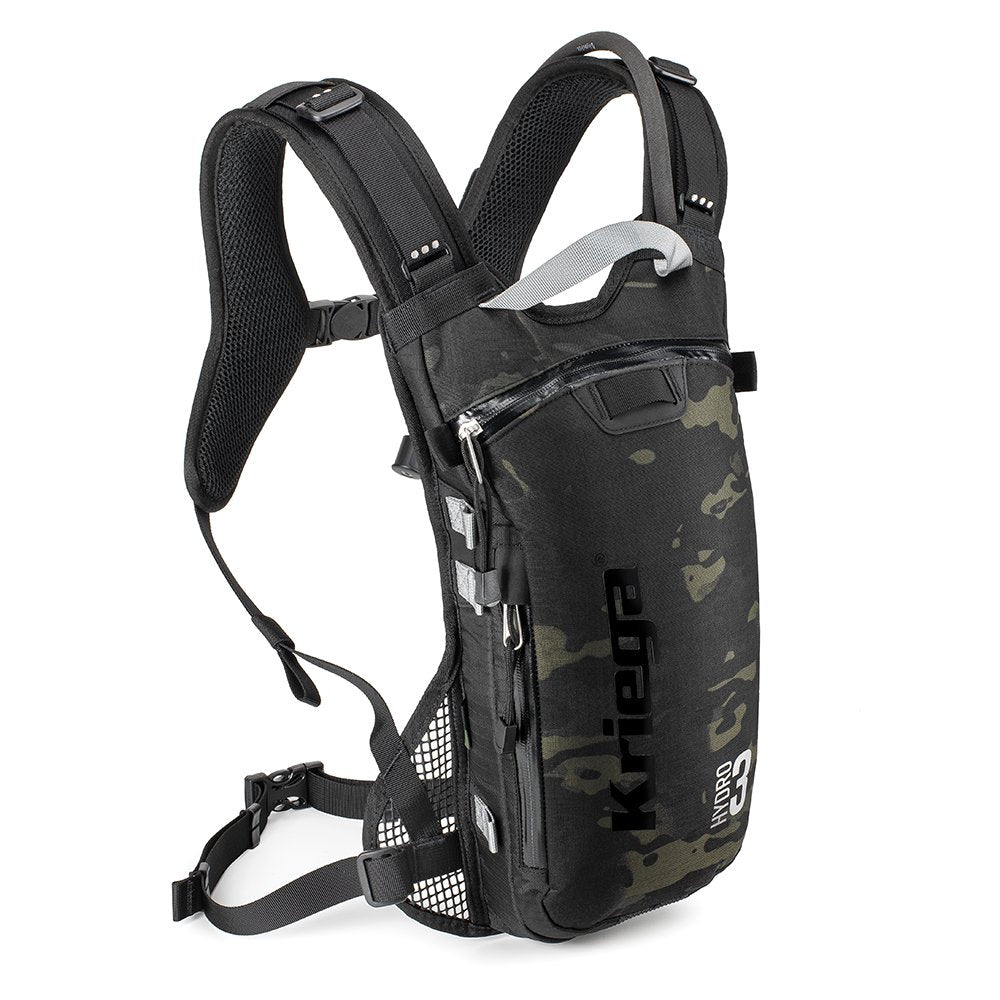 Kriega Hydro 3 Hydration Backpack Multicam Black - 3 Liters