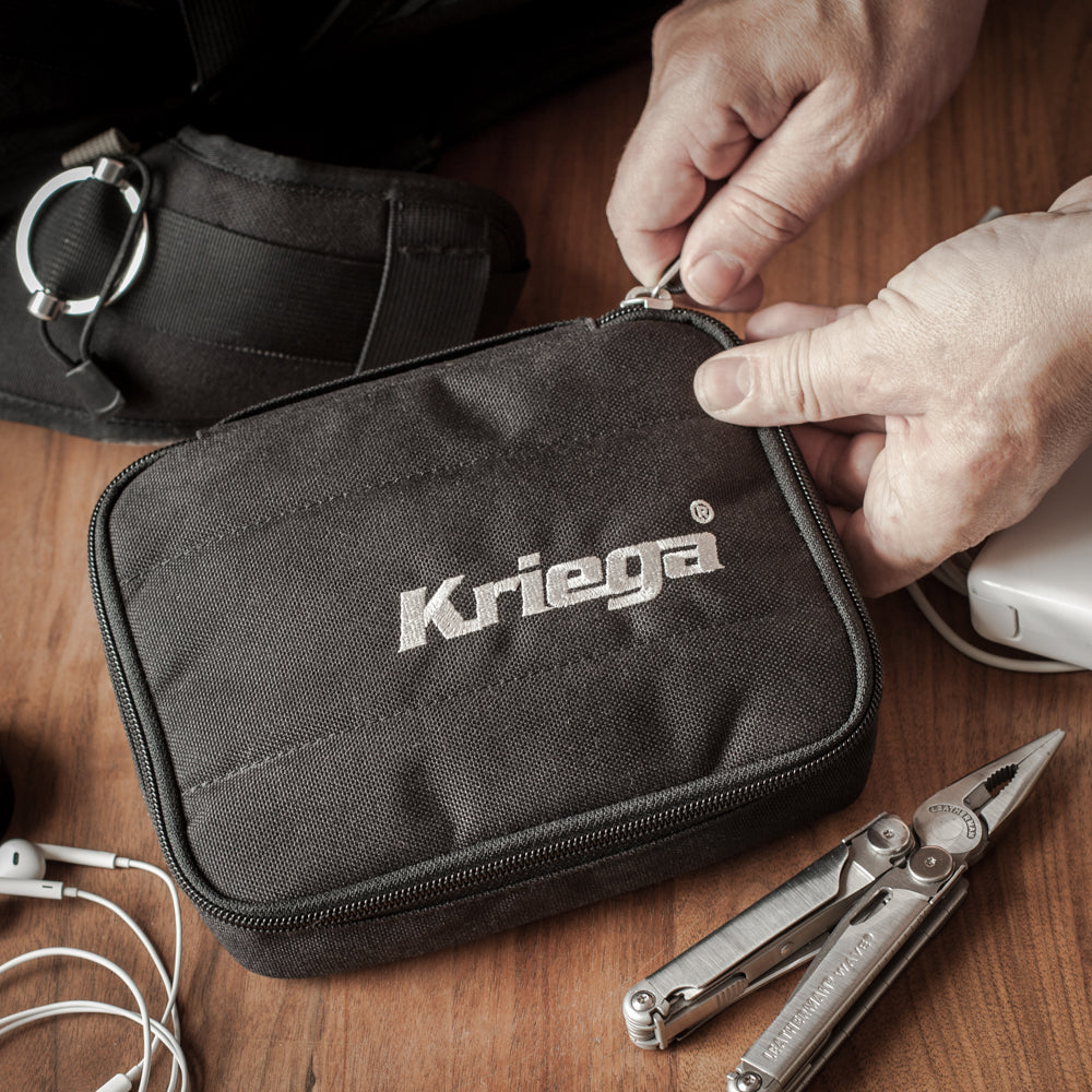 Kriega Kube Organizer Black - 1 Litre  - FREE UK Shipping, FREE 365 Day Returns | Moto Central