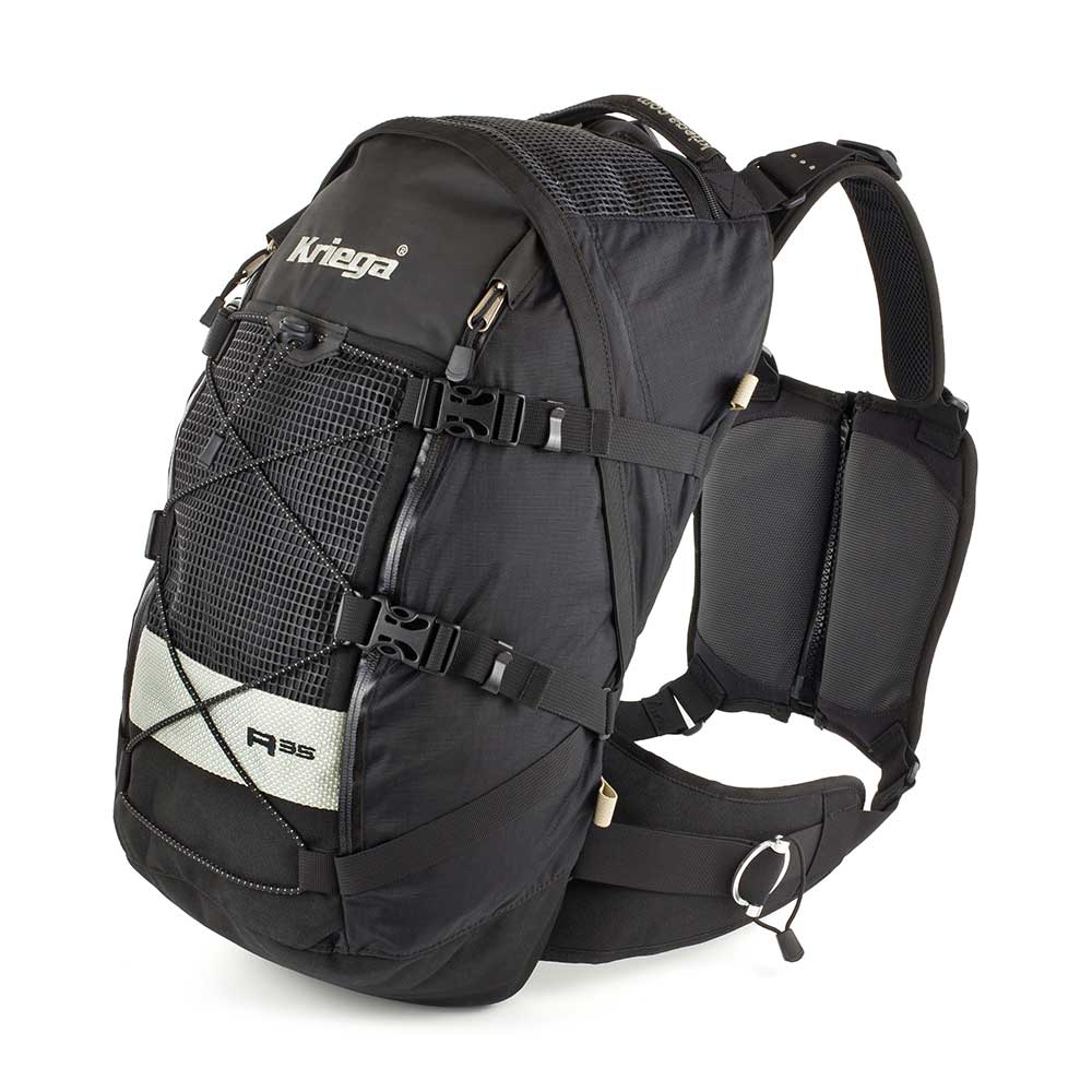 Kriega R35 Backpack Black - 35 Liters - FREE UK Shipping, FREE 365 Day Returns | Moto Central