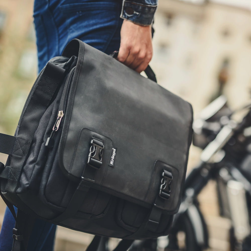 Kriega Urban EDC Messenger Bag Black - 18 Liters - FREE UK Shipping, FREE 365 Day Returns | Moto Central