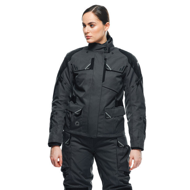 Dainese Ladakh 3L D-Dry Ladies All Weather Touring Textile Jacket Iron-Gate / Black