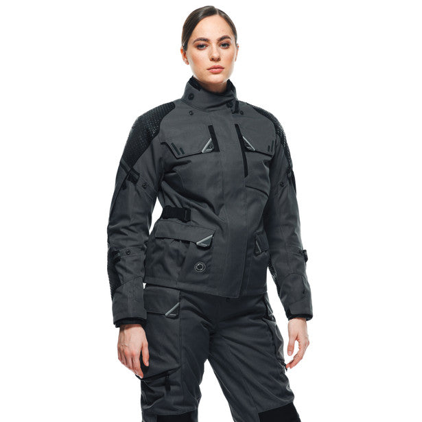 Dainese Ladakh 3L D-Dry Ladies All Weather Touring Textile Jacket Iron-Gate / Black