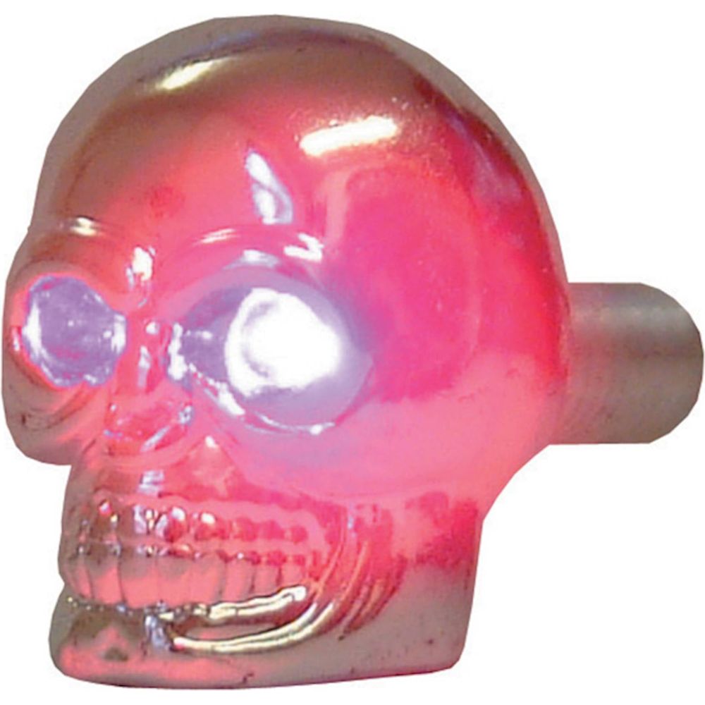 Bike It Pair Of Skull Decoration Bolts With Red LED Eyes