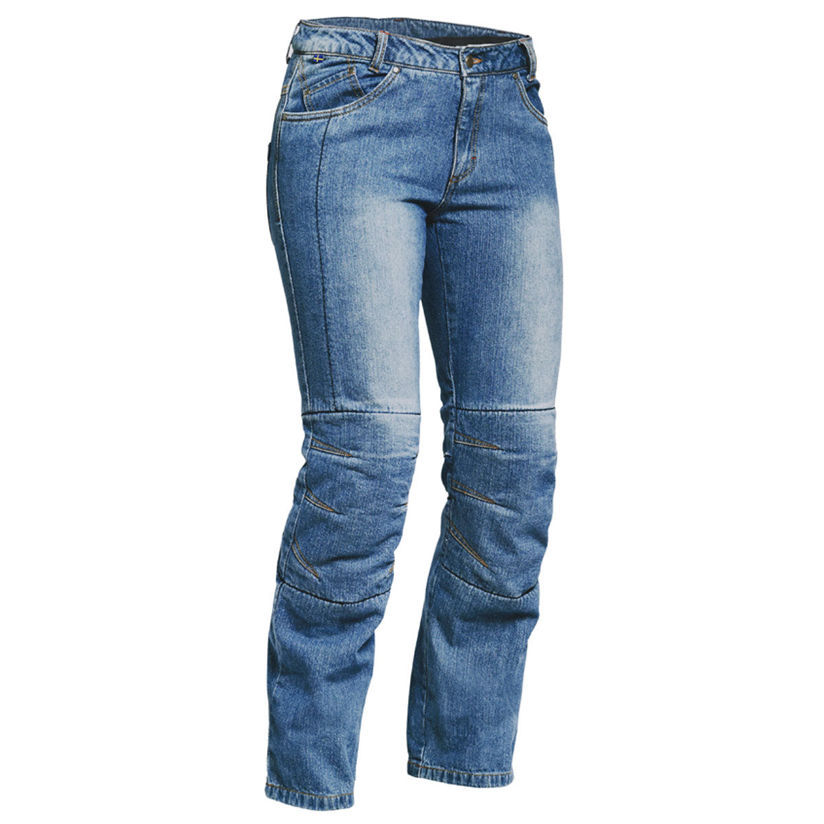 Lindstrands Wrap Ladies Riding Denim Jeans Blue - FREE UK Shipping, FREE 365 Day Returns | Moto Central