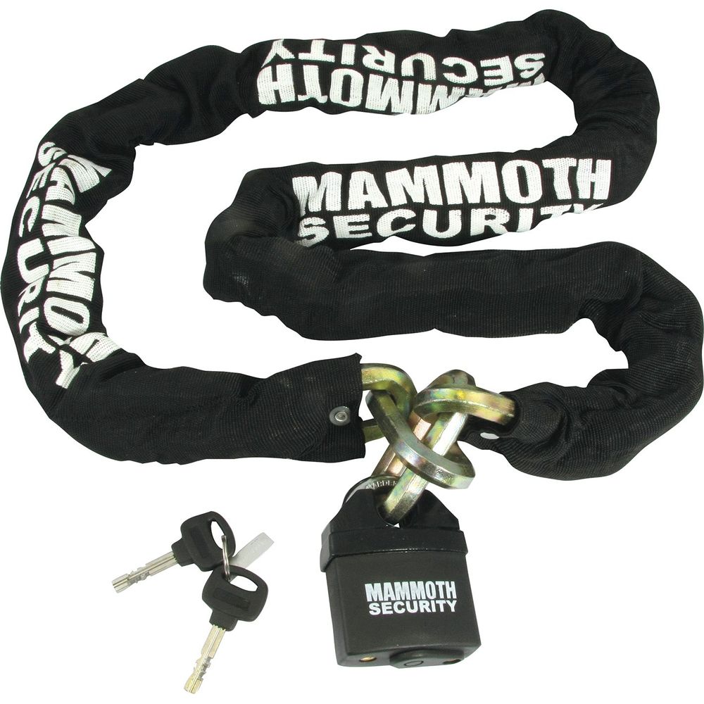 Mammoth Security Hexagon Lock & Chain 1.8 M Length - 12 MM