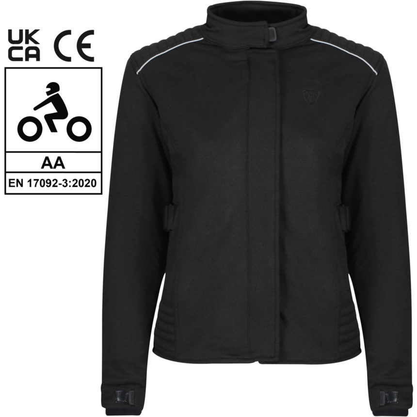 MotoGirl Louise Ladies Textile Jacket Black