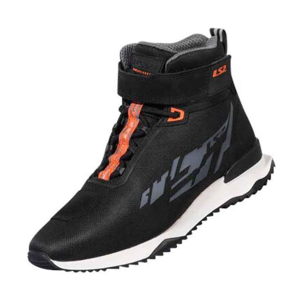 LS2 Acrux Short Boots Black / Hi-Viz Orange