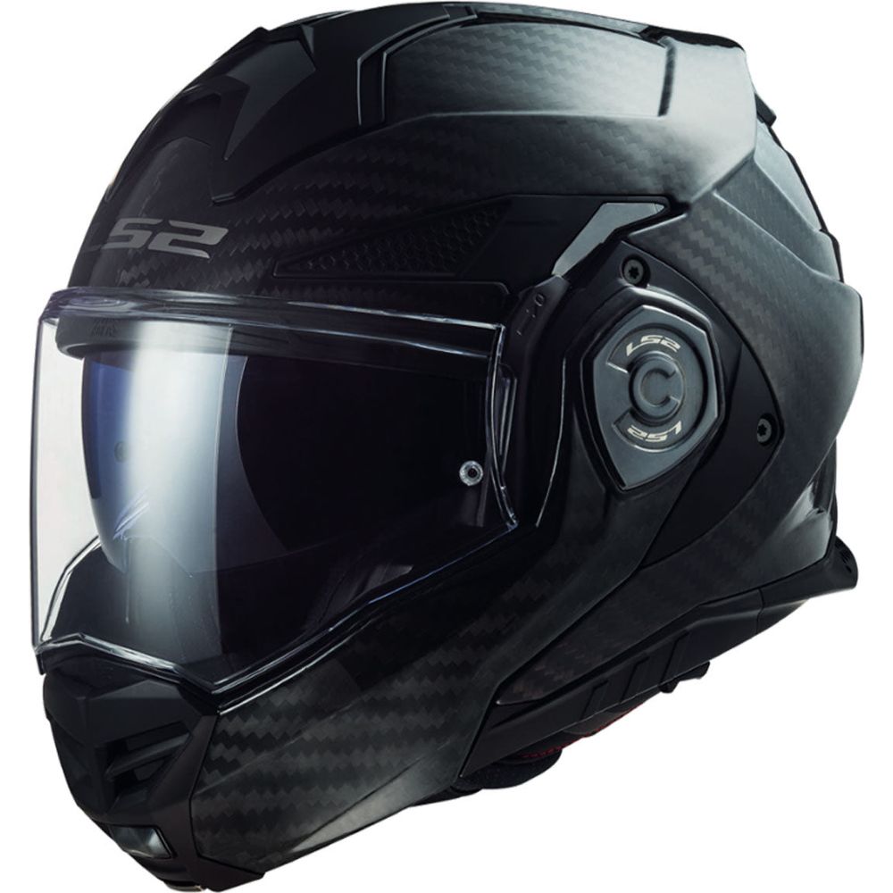 LS2 FF901 Advant X Carbon ECE 22.06 Flip-Up Helmet Solid Carbon