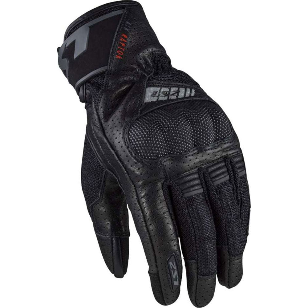 LS2 Air Raptor Textile Gloves Black